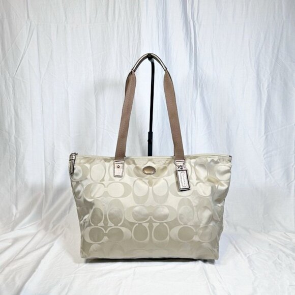 Coach Getaway Signature Nylon Packable Weekender Tote w/Pouch New - Picture 1 of 9